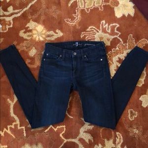 7 for all mankind dark wash jeans